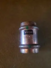 Viega Propress 78177 Fitting Coupling Straight No Stop 3/4" Copper Plumbing NOS