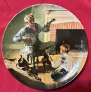 1989 KNOWLES, By NORMAN ROCKWELL "THE BANJO PLAYER" New