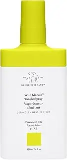 Drunk Elephant Wild Marula Tangle Spray - 120 ml/4 fl oz - Detangler and Heat Protectant - Clean Clinical - Sulfate-Free - Cruelty-Free - Dermatologist-Tested - Free of Essential Oils, Silicones, SLS