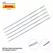 4A WOLF TYPE CUTTING LOOP SINGLE STEM 24Fr MONOPOLAR PACK OF 5