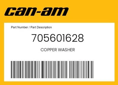 Can-Am Genuine Copper Washer - 705601628
