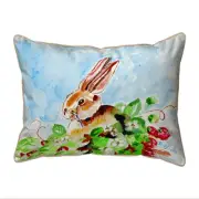Betsy Drake Jack Rabbit Left Small Pillow 11x14