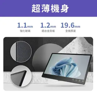 【GeChic 給奇創造】T131A 13.3型 廣視角 電容式 多點 觸控螢幕(VESA 75壁掛/Type-C)