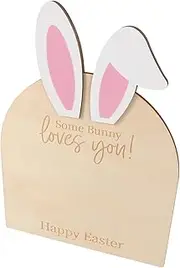 Abaodam Cosplay Bunny Footprint Kit for Baby Shower Diy Handprint Footprint Kit Easter Bunny Decor for Boys and Girls Room