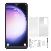 S23 Ultra 6.3 Inch Ultra Slim 3G Unlocked Smartphone for Android 13.0 6GB 128GB 8MP 16MP MTK6582 Deca Core CPU with Stylus Pen 100‑240V Pink UK Plug