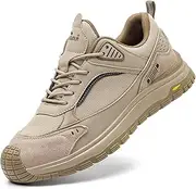 [ZHENSI] Safety Trainers, Mens Steel Toe Cap Shoes Work Shoes Comfortable Lightweight Non-Slip Industrial Sneakers