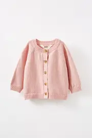 [Cotton On Kids] Cotton On Kids - Organic Knit Cardigan - Zephyr NEWBRN ZEPHYR