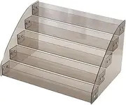 harayaa Clear Display Stand Perfume Organizer Versatile Multi Layer Display Rack Acrylic Riser for Collections Home Small Figures , 5 Tier