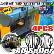 4Pcs Gutter Downpipe Pipe Filter Balloon Guard Leaf and Debris Protection
