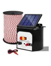 Giantz 8km Solar Electric Fence Energiser Battery Charger