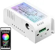 SMLIGHT Smart WiFi LED Strip Controller A1-SLWF-03 Powered by WLED Support Home Assistant, Digital Microphone, Internal Wi-Fi, IR Receiver and Sensor Button Built-in, for WS2811 WS2812B.etc LEDs