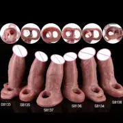 Reusable Silicone Penis Sleeve Ring Male Enlargement For Men Delay Ejaculation