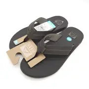 Reef (Mens Size 13) Element TQT Thong Flip Flops Sandal Brown Bottle Opener New