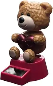 Solar Car Dashboard Decorations | Solar Bear Car Dashboard Accessories,Cute Decor Small Figures Toys, Animal Figurines Shaking Head for Women Men Kids