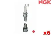 NGK Spark Plug FOR Renault 18 82-86 1.6 TS (1342) BP6ES x6