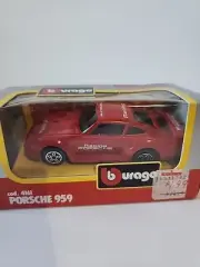 1:43 BURAGO #4161 Porsche 959 Racing Boxed - Vintage Diecast