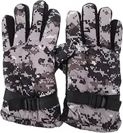 [Baluue] Unisex Winter Gloves for Outdoor Activities Warm Cycling Gloves with Touchscreen Capability Comfortable Fit for Riding Skiing Fishing and Hiking Camouflage Design