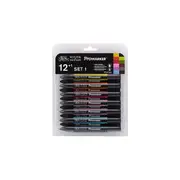 6pc Winsor & Newton ProMarker Drawing Marker Art Pen Sketching Set Rich Tones