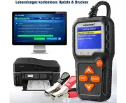 Battery Tester Car 6V 12V Konnwei Kw650 6V 12V Car Battery Tester Charging System Analyzer Color Lcd Display Alternator Battery