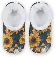 [Caihoyu] Kids Girls Boys Closed Back House Slippers Fuzzy Fleece Anti-Skid Sole House Shoes Bedroom Home Office Travel Yoga