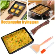 Tamagoyaki Pan Japanese Omelette Pan Coating Square Egg Fry Non-Stick Pan Kit &₰