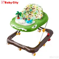 在飛比找momo購物網優惠-【Baby City 娃娃城】鱷魚學步車(童音樂手推車玩具餐