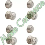 *4-Sets* Kwikset Juno 991J Entry Knob Single Cylinder Deadbolt & Knob 99910-034