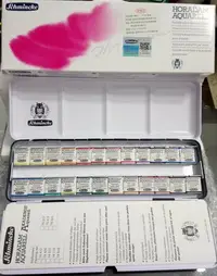 在飛比找Yahoo!奇摩拍賣優惠-現貨德國史明克固體水彩顏料 大師級 貓頭鷹鐵盒水彩套裝 24