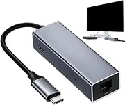 Docking Station USB C, USB Hub,100w PD Input Multiport Adapter, Aluminum Alloy Material, Portable Data Transfers for Charge and Data Transmission, 7x3x2cm/2.76x1.18x0.79 Inches