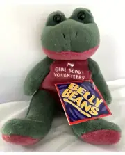Mary Meyer Bean Bag Plush I Love Girl Scout Volunteers Frog NWT Rare VTG 1998