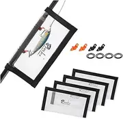 Fishing Lure Wraps 4-Pack Clear PVC Lure Covers 22x11.5cm with Fishing Hook Keepers