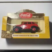 Collectible Coca Cola Coke Delivery Vehicles 1939 Chevrolet Car Die-Cast New