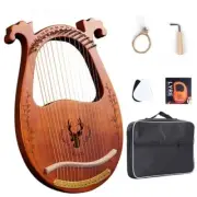 Lyre Harp 16/19 Strings Lyre Piano Wooden Mahogan16-stringWith PickupTuning Tool