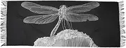[AIXIWAWA] Dragonfly Mushroom Women's Pashminas Scarf, Shawls Wrap Lightwight Tassel for Evening Dress Dinner Party, Multicolor
