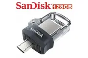 SanDisk Ultra 128GB Dual OTG Clear USB Flash Drive
