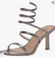 Jewel Bagley Mischka Renia Metallic Wrapped Sandal Size 9 NWB