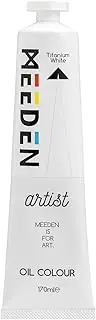 [MEEDEN] Titanium White Oil Paint - Artist Grade 170ml/5.7oz Tube - Professional Art Paints for Canvas Painting