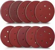 Ozoffer 150PCS 6" Sanding Discs Pads 150mm 60 - 240 Grit Mixed Orbital Sander Sandpaper