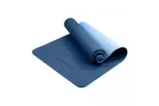 Eco-Friendly TPE Pilates Exercise Yoga Mat (Dark Blue) - 8mm