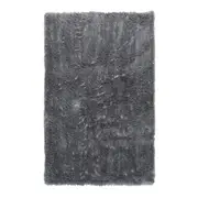 Foxy Silver Grey Shag Rug 160Cm X 230Cm