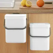 Compost Bin Indoor Kitchen Sealed, Hanging Small Trash Can with Lid Under Sin...