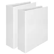 2x Marbig Clearview A4 Lever Arch File Folder Organiser Document/Paper White