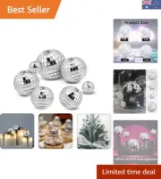 7PCS Disco Ball Cake Topper, Disco Ball Cake Decorations Different Sizes, 70s...