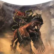 Mythological Fleece Blanket - Pegasus Archer - Cosy