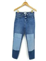 New Closed Denim Baker High Jeans Womens 27 Knee Patch Gloria
