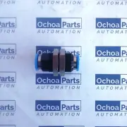 NEW! 153160 FESTO PUSH-IN BULKHEAD CONNECTOR QSS-10 BLUE 0.95-6 BAR-LOT OF 3 PCS
