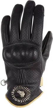 Helstons Sun Air Motorcycle Gloves, black, Size XL for Men