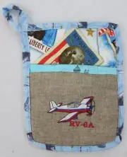 RV-6A General Aviation Aircraft Embroidered Potholder (Van's) (#5)