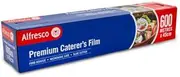 1 x Alfresco Caterer's Packaging Film Food Catering Wrap 45cm X 600M 45cm Width x 600m Length Clear Cling Film