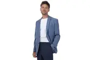 Ted Baker Mens Drosejs Single-Breasted Blazer (Blue) (42 in)